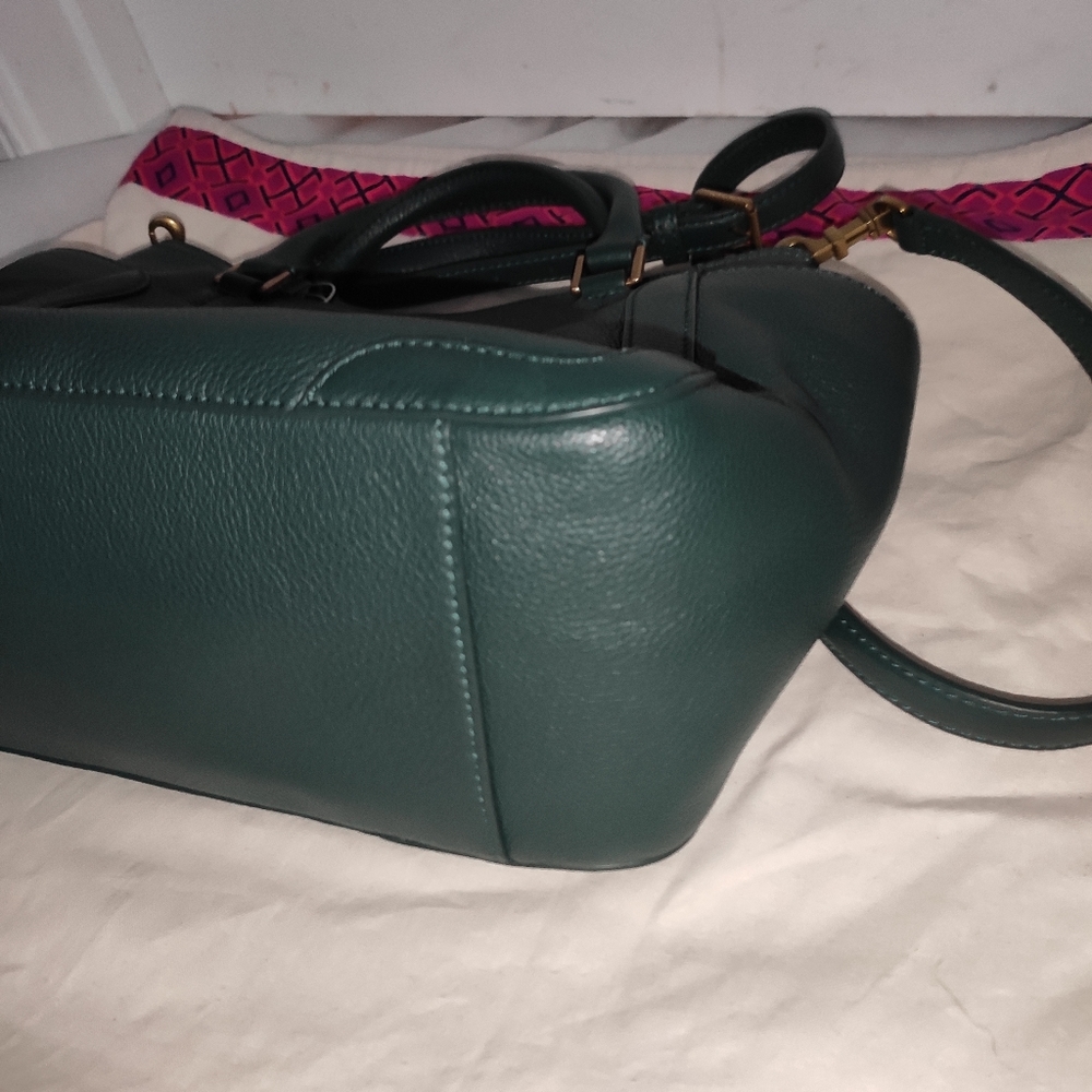 TORY BURCH Small Frances Satchel Jitney Green - Picture 11 of 17